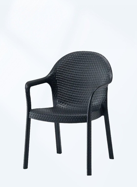 户外藤椅庭院阳台休闲椅室外露天藤编椅子奶茶店咖啡店休闲区单椅