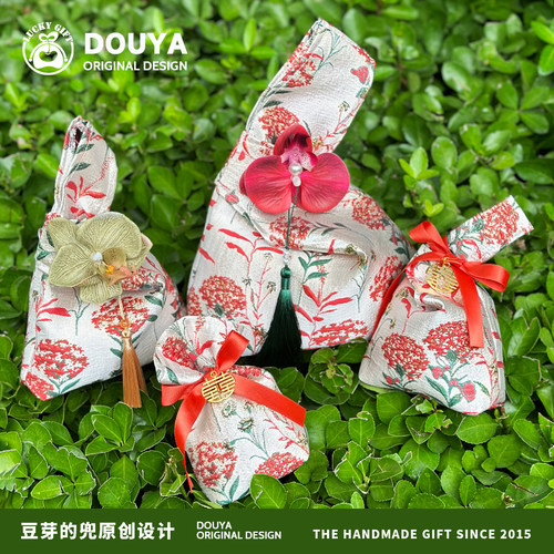 大号高端伴手礼袋手挽包新中式