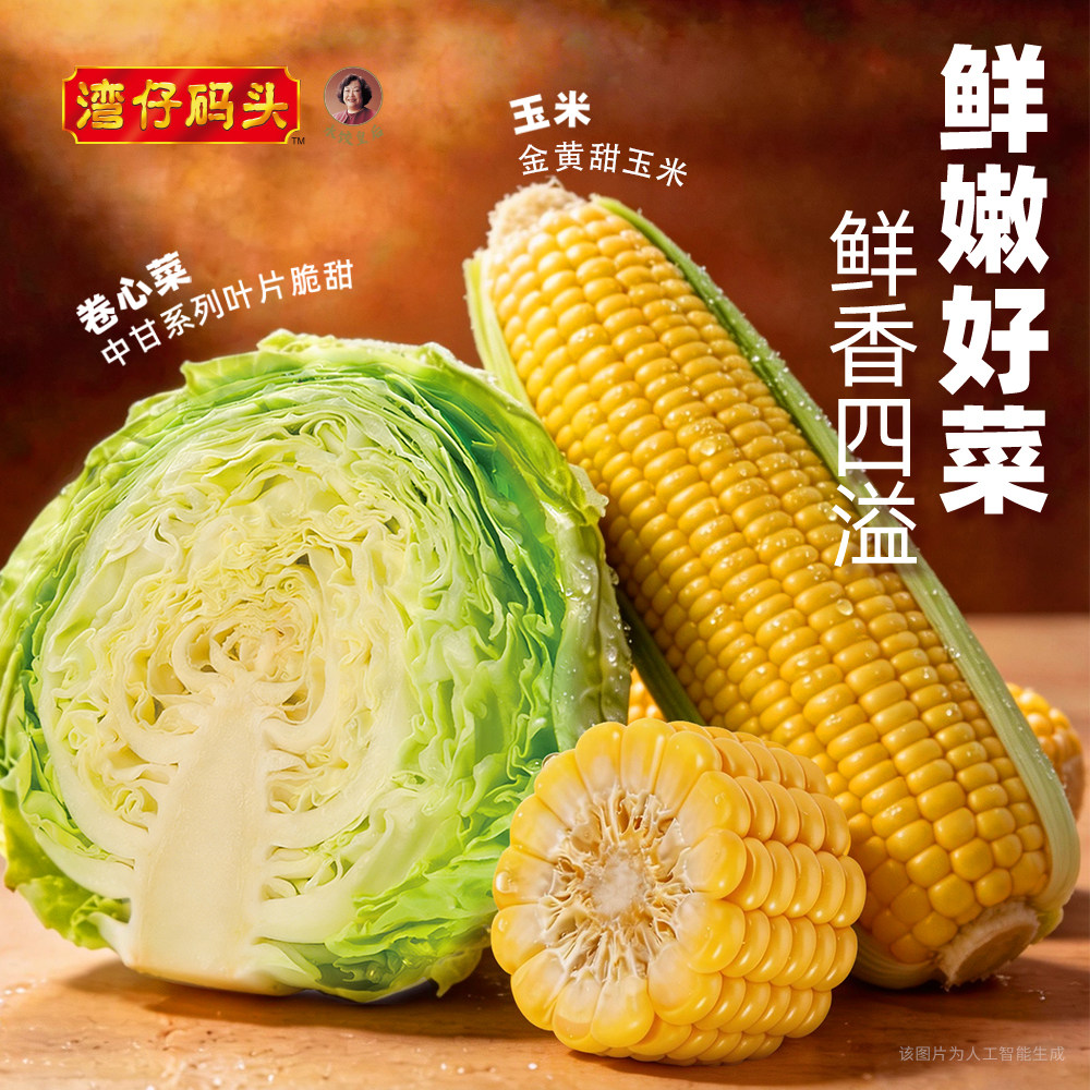 湾仔码头冷冻速食玉米蔬菜水饺