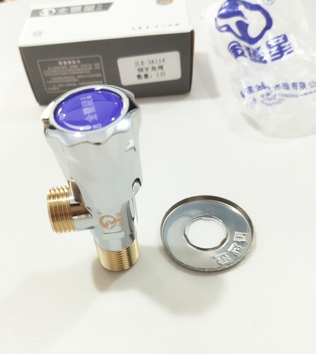 金鹭星铜角阀一进二出加重三角阀马桶热水器铜芯止水阀八字阀门