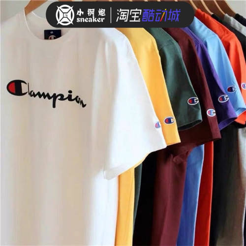 champion字母印花情侣短袖