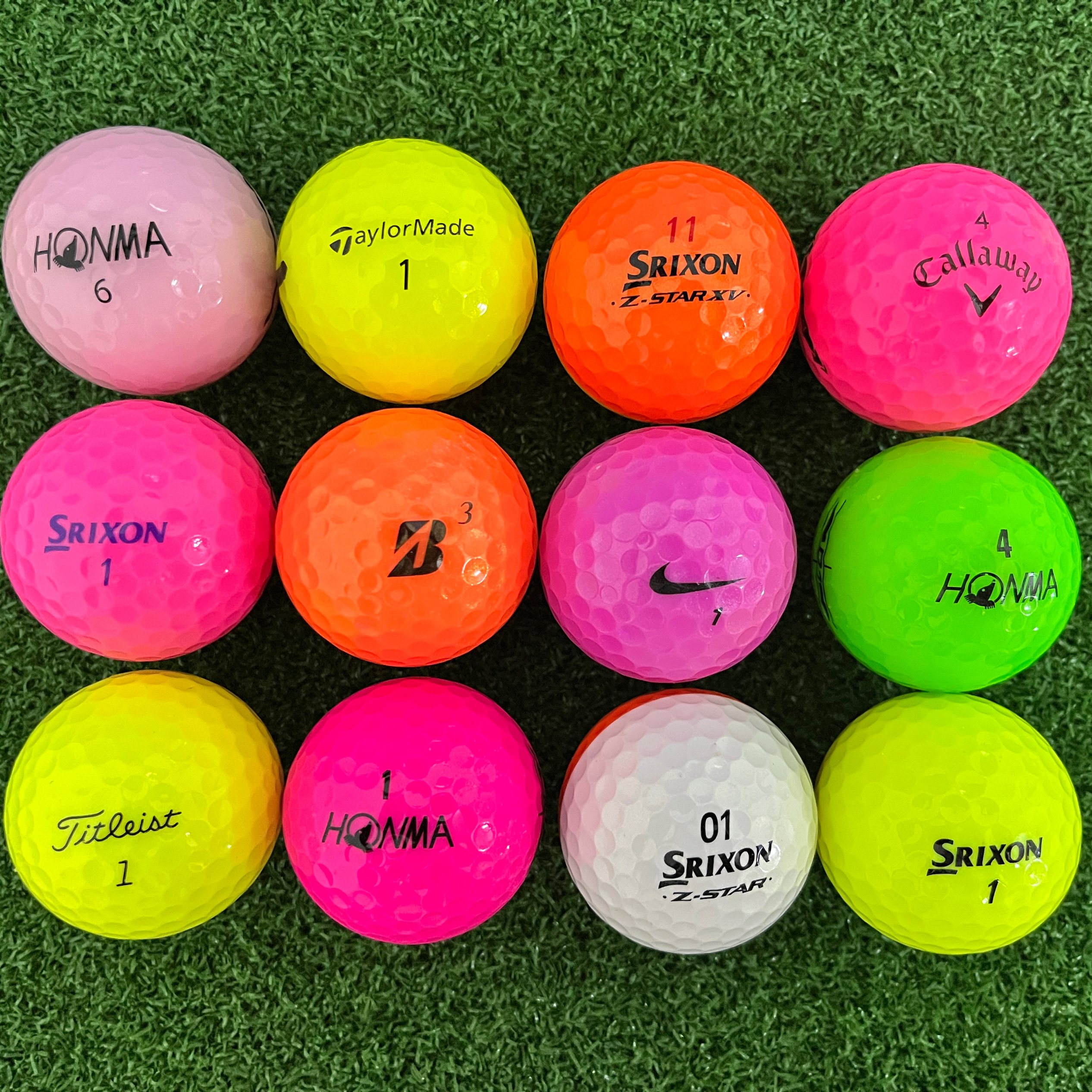 VOLVIK高尔夫球二手球彩球磨砂哑光Titleist卡拉威彩色品牌比赛球