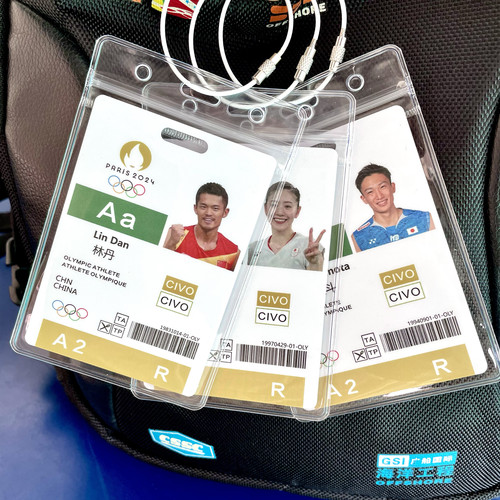 林丹志田千阳羽毛球运动员参赛卡