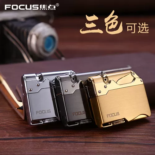 Ветрозащитная металлическая ультратонкая портативная креативная зажигалка