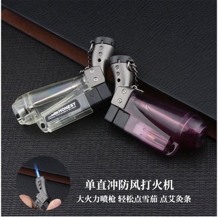 创意充气体打火机高温直冲小焊枪个性防风雪茄艾灸点火器喷枪包邮