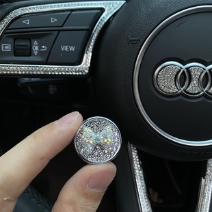 A6L Q2L一键启动点火圈按钮镶钻装 Q5L Q3L 饰贴 适用于奥迪A4L