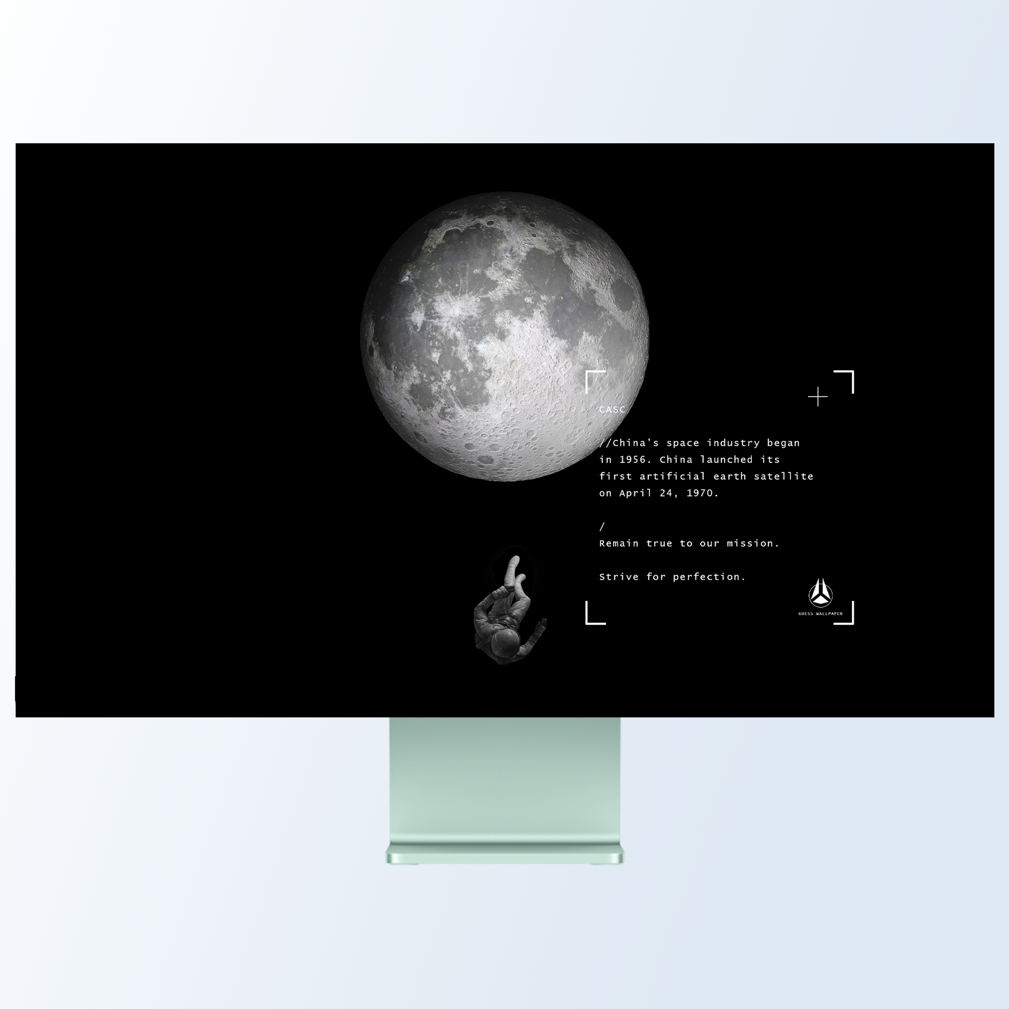 GUESSWP 4张太空宇航员地球月球壁纸iPhone手机Mac电脑ipad壁纸A9