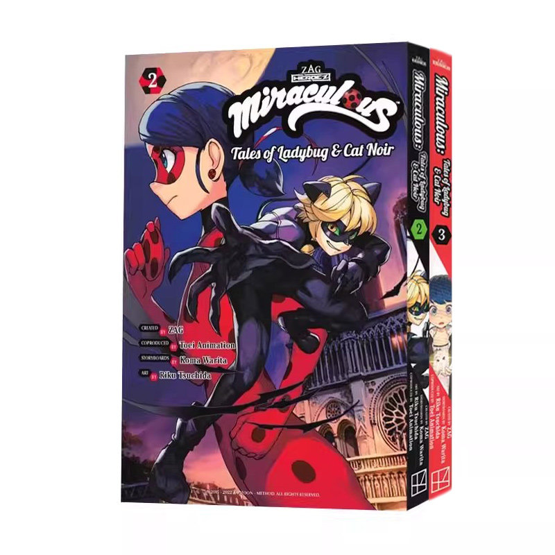 预售 英文原版 Miraculous: Tales of Ladybug & Cat Noir 绽放瓢虫少女 2-3 2册合售 超级英雄题材漫画 奇迹少女 奇迹瓢虫 绿山墙