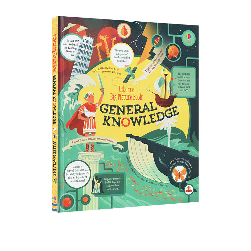 英文原版 usborne big picture book general knowledge 精装大开本