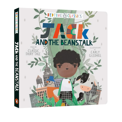 英文原版 Bedtime Classics Jack And The Beanstalk 纸板书 儿童文学睡前晚安绘本:杰克与魔豆 低幼儿童睡眠读物 童话故事图画书