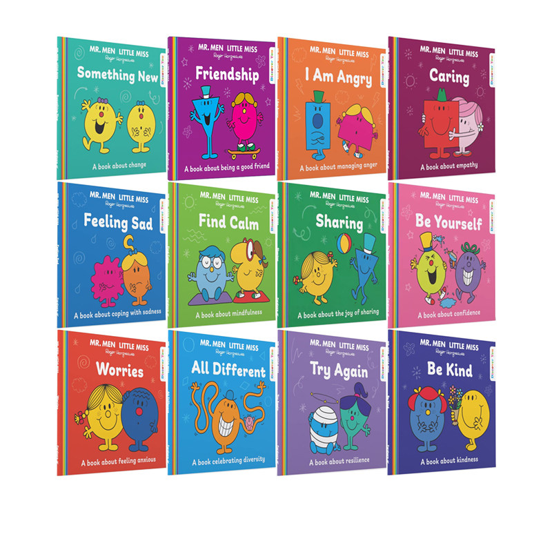 奇先生妙小姐情绪管理系列 12册 Mr. Men and Little Miss Discover You 英文原版儿童英语启蒙图画故事绘本