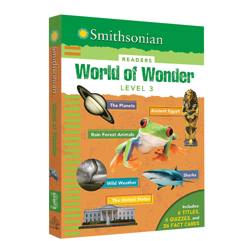 英文原版绘本 Smithsonian Readers: World of Wonder L3 世界奇迹 小学科普百科读物 精装