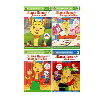 英文原版 Llama Llama Loses A Tooth/ 羊驼拉玛分级读物绘本 4册 Penguin Young Readers L2  幼儿启蒙认知