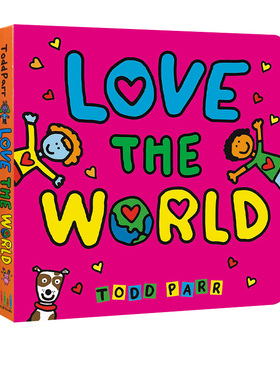 英文原版 Love The World 纸板书 淘弟有个大世界 Todd Parr 环保主题儿童启蒙阅读