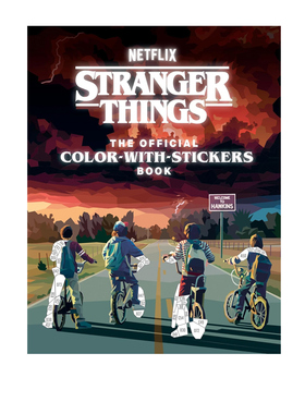 预售 怪奇物语 官方贴纸涂色书  Stranger Things: The Official Color-with-Stickers Book