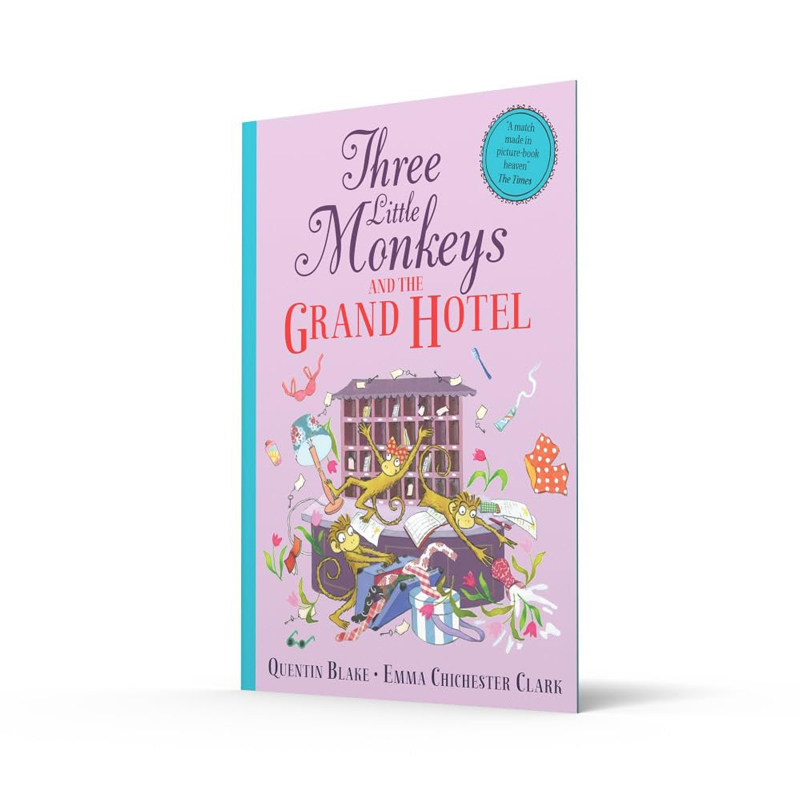 预售 英文原版 Three Little Monkeys and the Grand Hotel 三只猴子住酒店 儿童绘本 故事图画书