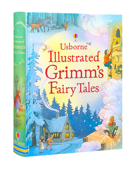英文原版 尤斯伯恩Usborne Illustrated Grimm's Fairy Tales 格林童话插图故事图画书 15个故事精装合辑 青少年儿童英语启蒙