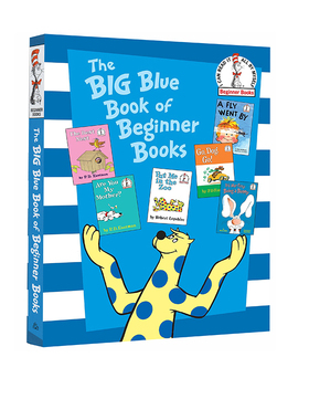 苏斯博士英语启蒙认知 The Big Blue Book Of Beginner Book 蓝色大书 英文原版精装入门绘本故事选集6合1 七色系列