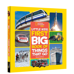 英文原版 National Geographic 美国儿童国家地理百科普书 Kids First Big Book of Things That Go 儿童科普百科书 国家地理