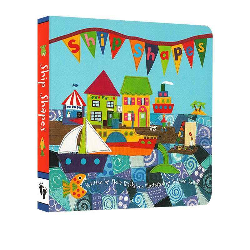 英文原版 ship shapes 船的形状 纸板书 儿童形状概念认知 交通工具