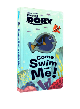 英文原版 Finding Dory: Come Swim with Me! 迪斯尼海底总动员 寻找多莉：一起畅游海底 纸板操作书 幼儿英语启蒙