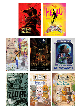 英文原版 Disney迪士尼故事小说 Lady and the Tramp 小姐与流浪汉 Chills 惊悚恐怖故 Serafina 悬疑冒险 Evil Thing Disney