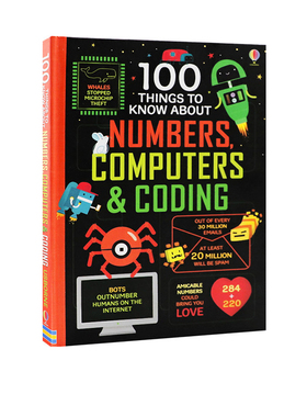 预售 英文原版Usborne大发现系列100thingstoknowaboutNumbersComputers&Coding关于计算机的100件事精装尤斯伯恩科普百科知识绘本