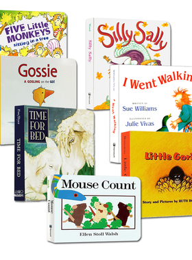 Gossie 小鹅戈西 Time for Bed 该睡觉了 英文原版绘本 7册合售 纸板书 英语启蒙绘本 Olivier Dunrea 常青藤爸爸书单