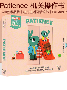 英文原版 Pull And Play Please and Thank You 纸板书 抽拉机关操作书 幼儿礼貌礼仪情商培养 儿童启蒙绘本
