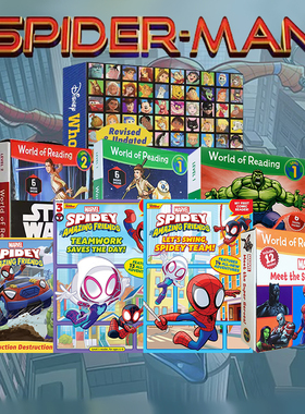 World of Reading迪士尼分级读物Spidey and His Amazing Friends漫威蜘蛛侠 英文原版Disney Who's Who迪士尼名人录 乐高星球大战