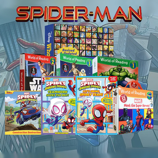 英文原版 Amazing World Disney Who迪士尼名人录 and Reading迪士尼分级读物Spidey 乐高星球大战 His Who Friends漫威蜘蛛侠
