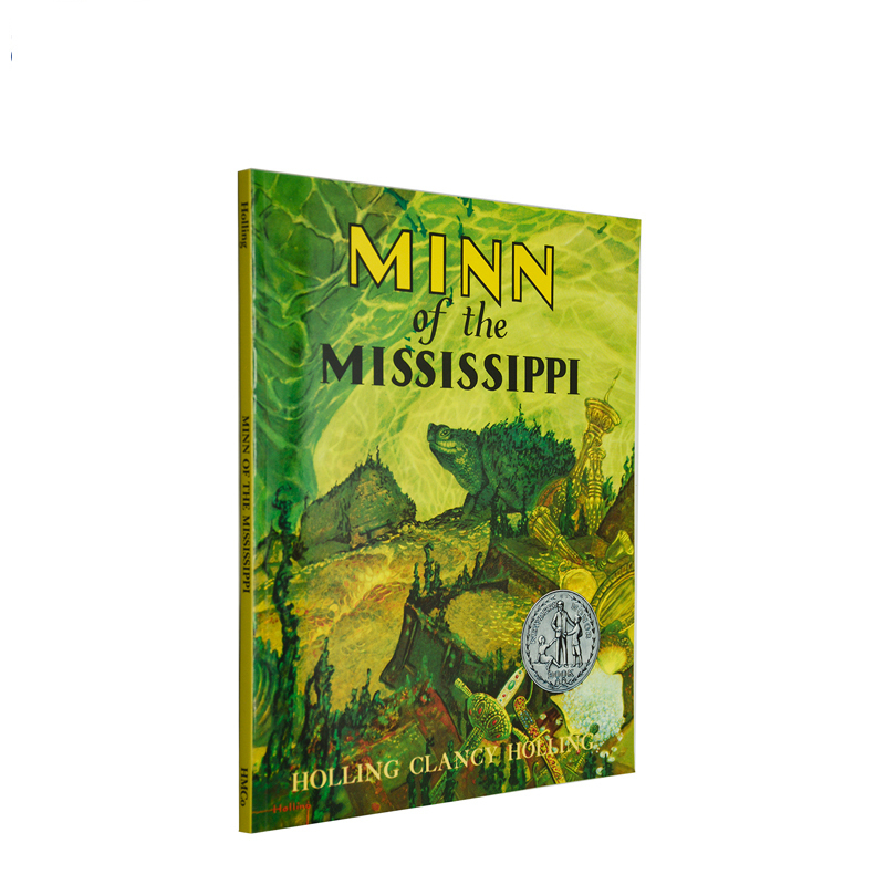 英文原版读物 Minn of the Mississippi 密西西比河边的明里达州 纽伯瑞银奖 大开本