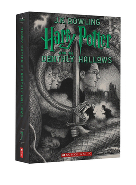 英文原版 哈利波特 20周年美国版 Harry Potter and The Deathly Hallows 哈利波特与死亡圣器 JK罗琳科幻小说