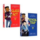 2020年纽伯瑞金奖作品 Kid Class 2册合售 Jerry and Craft New Act 全彩章节漫画小说 12岁
