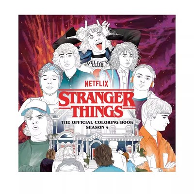 预售 英文原版 怪奇物语官方涂色书 Stranger Things The Official Coloring Book Season 4 奇幻科幻惊悚美剧 怪奇物语周边图画书