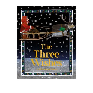 英文原版 The Three Wishes: A Christmas Story 圣诞老人起源故事绘本