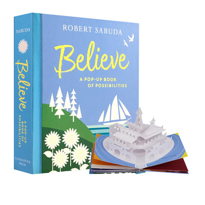 英文原版 立体绘本书 坚信Believe: A Pop-Up Book of Possibilities 圣诞节礼品书 益智活动书趣味书 3D纸雕艺术书 Robert Sabuda