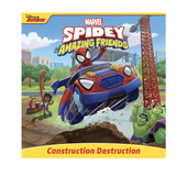His Amazing Construction 英文原版 Friends and 蜘蛛侠和他 Destruction Spidey 神奇朋友 全彩绘本故事书