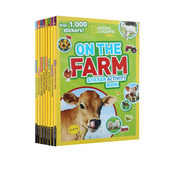 Book 每本含100张贴纸 儿童阅读动物科普系列 美国国家地理 Kids 6册 Geographic Activity National Sticker