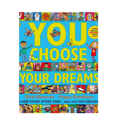 英文原版绘本 You Choose Your Dreams 超凡想象 大开本 想象力培养 Nick Sharratt