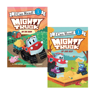 英文原版 Mighty Truck 威猛卡车 2册 I Can Read 儿童启蒙分级读物 英语辅导绘本故事图画书 交通工具车子绘本