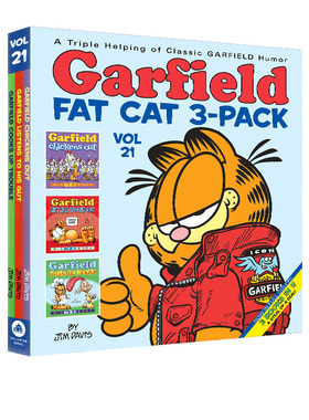 预售 加菲猫漫画三合一 合订本21 Garfield Fat Cat 3 Pack 21 英文原版 经典趣味幽默漫画 儿童课外阅读图画故事书 Jim Davis