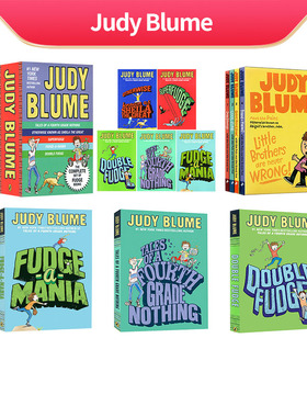 英文原版 Judy Blume'S Fudge 朱迪布鲁姆法吉 Double Fudge 双面福吉  Fudge-A-Mania 福吉闹翻天 儿童幽默章节书 青少年课外读物