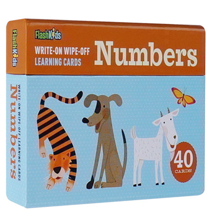 Write-On Wipe-Off Learning Cards  Numbers 带书写笔盒装卡片