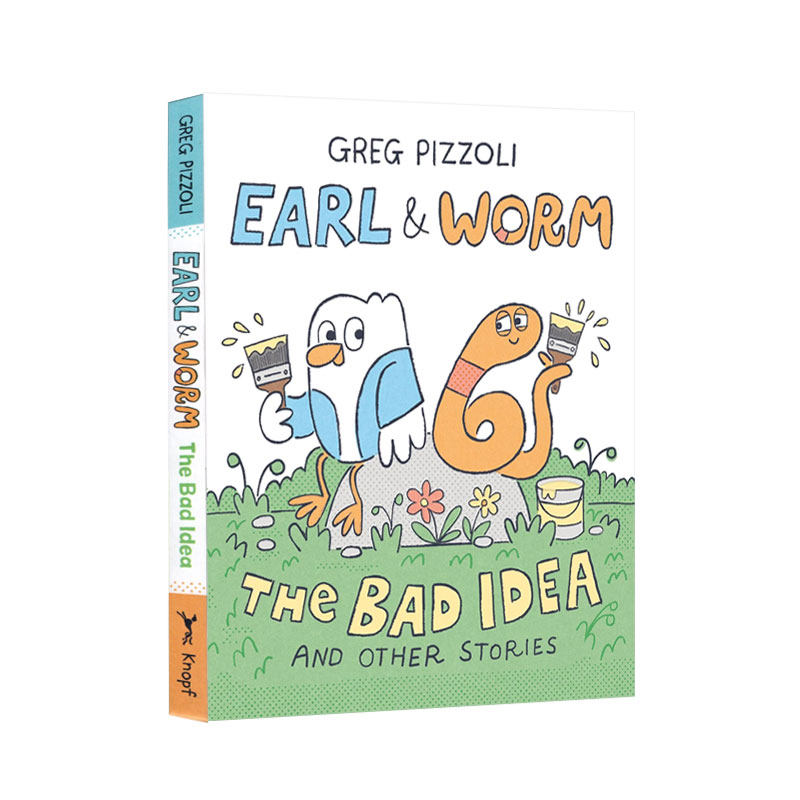 英文原版 Earl & Worm #1:The Bad Idea and Other Stories 漫画 精装 友谊搞笑 Greg Pizzoli