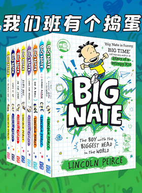 Big Nate 我们班有个捣蛋王系列 8册 26新版 大内特冒险记英文原版青少年课外阅读 儿童爆笑漫画章节书