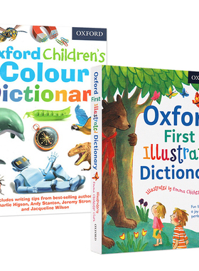 英文原版2000词 牛津插画版单字词典2本组合 Oxford First Illustrated Dictionary/Oxford Children's Colour Dictionary