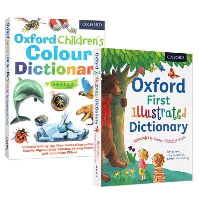英文原版2000词 牛津插画版单字词典2本组合 Oxford First Illustrated Dictionary/Oxford Children's Colour Dictionary