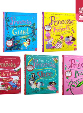 英文原版公主系列5册套装女孩