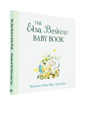 英文原版 Elsa Beskow Baby Book 瑞典国绘本大师 艾莎贝斯蔻 给宝宝的成长记录手册